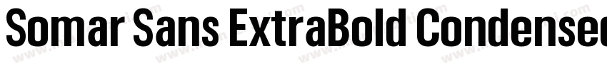 Somar Sans ExtraBold Condensed字体转换